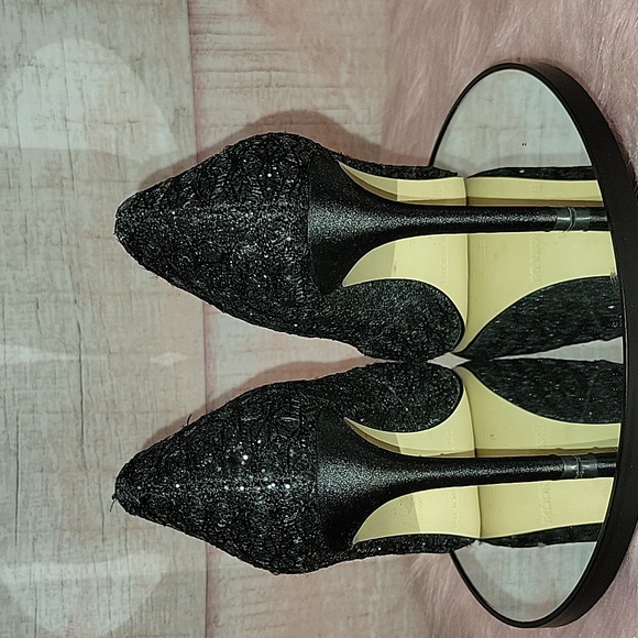 Enzo Angiolini Black Sparkly Heels - Picture 5 of 10